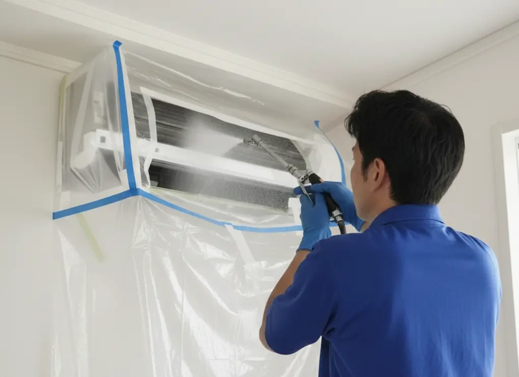 [アルミファン洗浄画像]